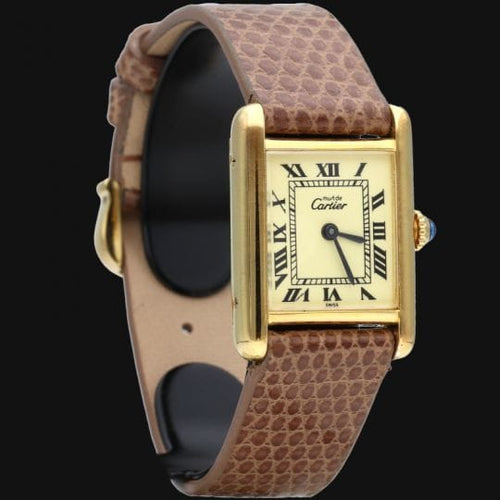 Montre Cartier Montre Tank Vermeil 58 Facettes MT43326