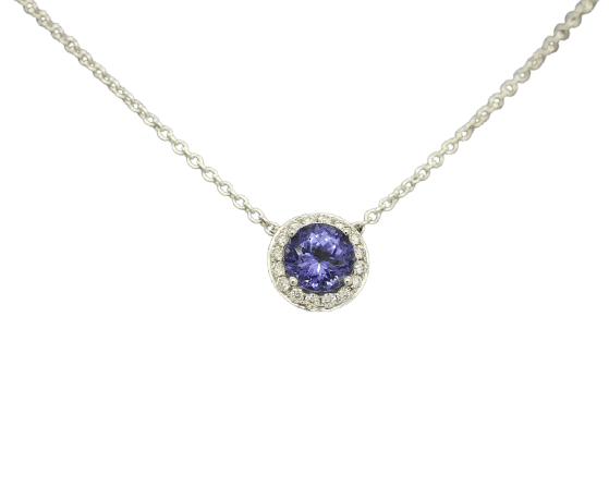 Collana con tanzanite 1 Ct 58 Facettes 9759
