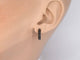 Boucles d'oreilles Boucles d'oreilles en or rose avec diamant noir 58 Facettes 2226