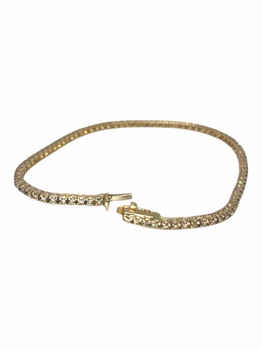 Bracelet Bracelet rivière or rose et diamants 1 ct 58 Facettes 68601