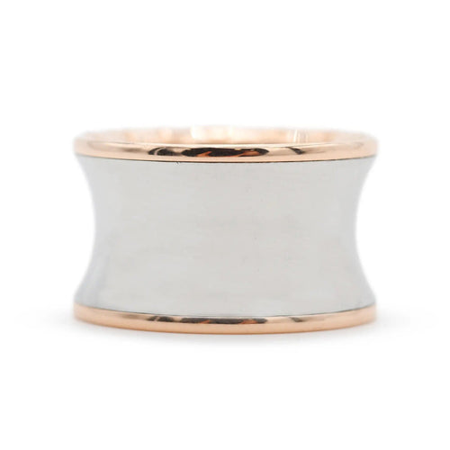 Bague 53 Bague Anish Kapoor B.Zero1 en acier doré rose 58 Facettes 15525