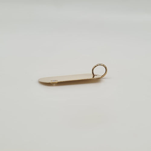 Pendentif Pendentif plaque or jaune sertie d’un diamant naturel 58 Facettes