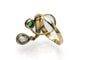 Bague 51 Bague Art Nouveau en or jaune, émeraude et diamants, vers 1900 58 Facettes 10815