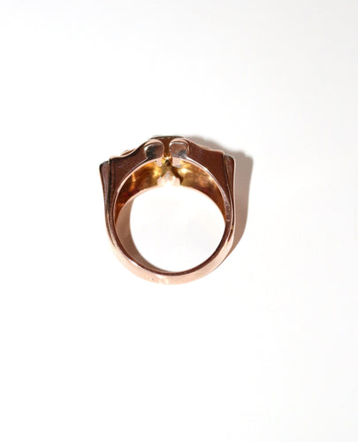 Bague 57 Bague Rétro Rubis Diamants 58 Facettes 543