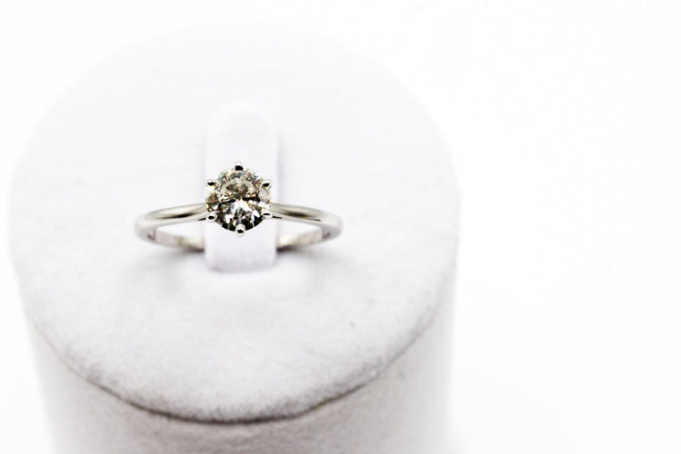 Bague 60 Bague or blanc et diamant 58 Facettes 240198