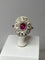 Bague 51 Bague ovale rubis & diamants 58 Facettes AB75