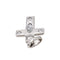 Pendentif Pendentif  Croix Or blanc Diamant 58 Facettes 4608587CN