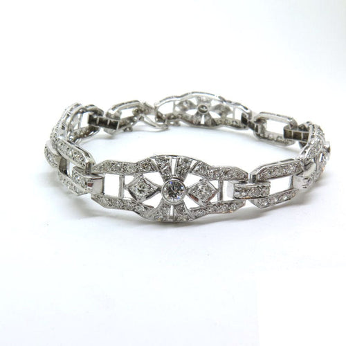 Bracelet Bracelet en platine et diamants époque art déco 58 Facettes