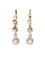 Boucles d'oreilles Dormeuses anciennes or jaune platine diamants Old Single Cut 58 Facettes 1019.1