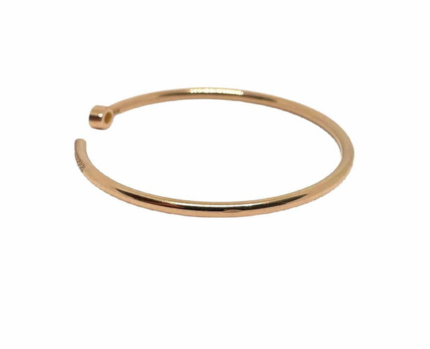 Bracelet Bracelet jonc ouvert or rose et diamants 58 Facettes