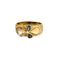 Bague 58 Bague bandeau or jaune, saphirs et diamants 58 Facettes BG9