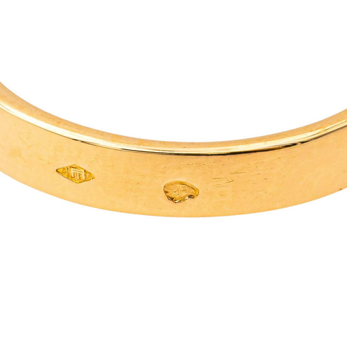 Bague 56 Bague  Demi alliance Or jaune Diamant 58 Facettes 4033198CN