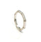 Bague 54.5 Bague hexagonale or blanc et diamants 58 Facettes