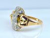 Bague 56 Bague or jaune diamants, vers 1930 58 Facettes AB449