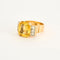 Bague Bague Tank or jaune et blanc saphirs jaune diamants 58 Facettes LP1045/12