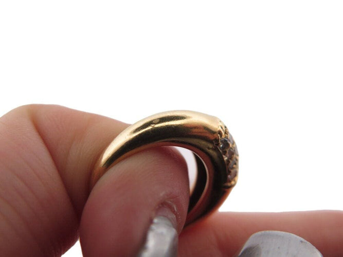 Bague 49 bague VAN CLEEF & ARPELS philippine t49 sertie diamants 0.54ct or jaune 18k 58 Facettes 268619