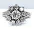 Bague 49.0 Bague marguerite en or blanc 18 carats en diamants 58 Facettes AB259