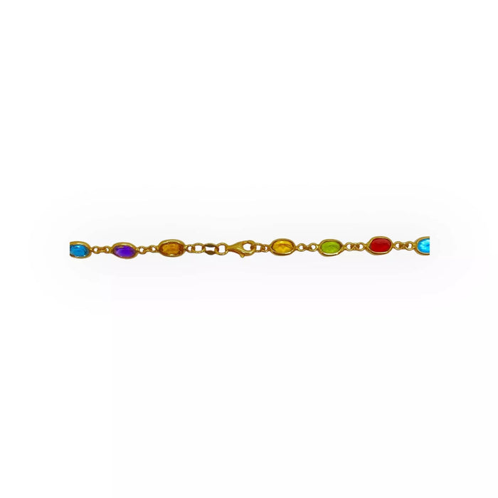 Collier Collier avec pierres multicolores 58 Facettes 330063796