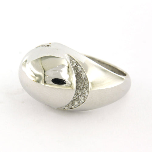 Bague 51 BULGARI - Bague en or blanc sertie de diamants taille brillant 58 Facettes