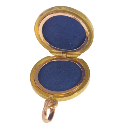 Pendentif Médaillon vintage Art Nouveau en or 18 carats 58 Facettes 22132-0286