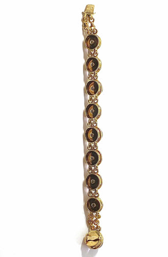 Ametyst cabochon armbånd