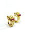 Boucles d'oreilles Paire de boucle d'oreille or, rubis et diamants 58 Facettes