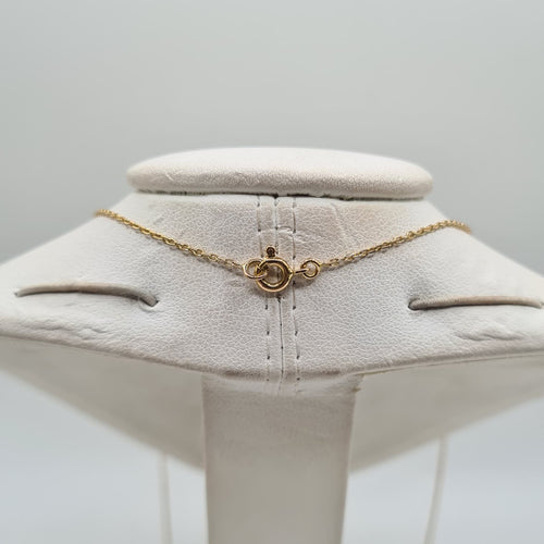 Collier Collier or jaune 18 carats sertie d’une émeraude et diamants naturels 58 Facettes