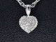 Pendentif Pendentif en or blanc en forme de coeur avec diamants 58 Facettes 2078