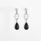Boucles d'oreilles Boucles d’oreilles style Art Déco Onyx et diamants 58 Facettes