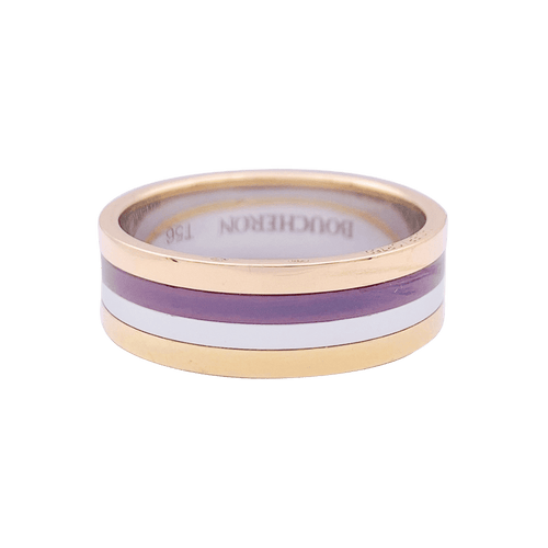 Bague 56 Bague Boucheron "My First Quatre", deux ors et acier. 58 Facettes 33324