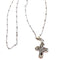 Collier TOUS - Pendentif croix avec diamants et chaîne 58 Facettes Q358B(114)