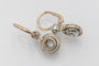Boucles d'oreilles Boucles d'oreilles pendantes viennoises avec saphirs blancs du début du XXe siècle 58 Facettes 11290