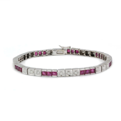 Bracelet Bracelet or, diamants et rubis 58 Facettes 1177