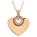 Collier BULGARI - Collier Cuore or rose diamants 58 Facettes