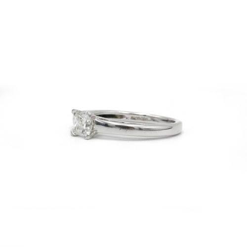 Bague 52 Solitaire - Or blanc et diamant 58 Facettes 1131