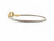 Bracelet vintage bracelet FRED force 10 t17 cable en acier & manille or jaune 18k 58 Facettes 269964