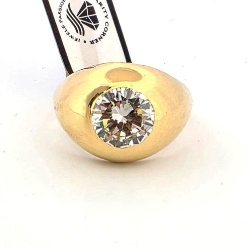 Bague Bague solitaire or jaune et diamant 2,50 ct 58 Facettes