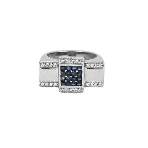 Bague 55 Bague en Or blanc 18k 58 Facettes SQU3431