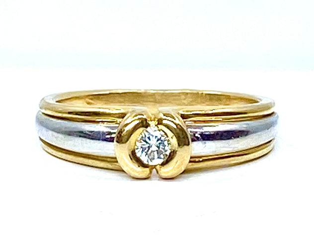 Ringe Solitær 2 18 karat gull og diamanter