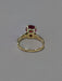 Bague 57.5 Solitaire or jaune Rubis 58 Facettes LP493