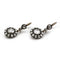 Boucles d'oreilles Boucles d'oreilles ancienne XIXe avec diamants tailles rose 58 Facettes 1224