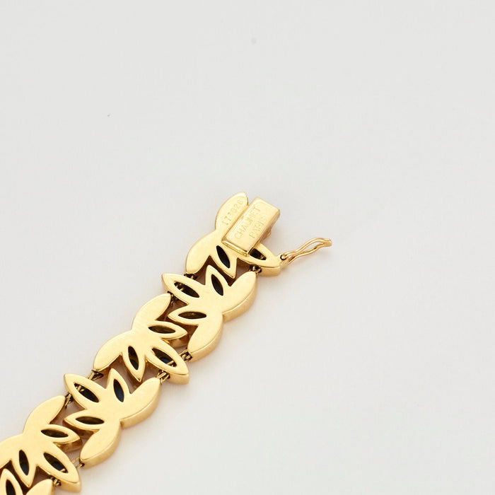 CHAUMET - Geelgouden armband versierd met saffieren