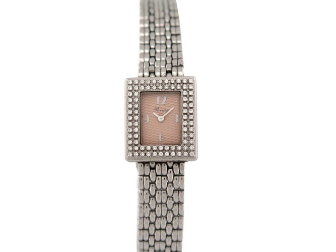 Montre vintage montre POIRAY sertie de 80 diamants 21 mm quartz classique acier 58 Facettes 268175