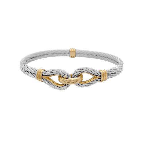 Bracelet Bracelet vintage Fred, "Force 10", or jaune, acier. 58 Facettes 34669