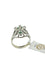 Bague 59.5 Bague en or blanc tourmaline verdelite et diamants 58 Facettes