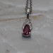 Pendentif Pendentif or blanc rubis diamant 58 Facettes