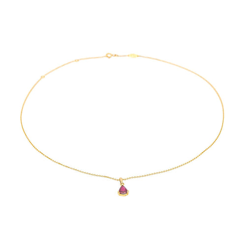 Collier Collier Or jaune Rubis 58 Facettes 4021227RV