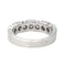 Bague 54 Bague Demi-alliance Or blanc Diamant 58 Facettes 4292752CN