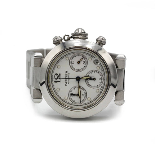 Montre Montre Acier Pasha C Chronograph - CARTIER 58 Facettes 250138R