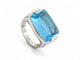 Bague 50 vintage bague BULGARI metropolis aigue marine t50 or blanc 18k 58 Facettes 270460